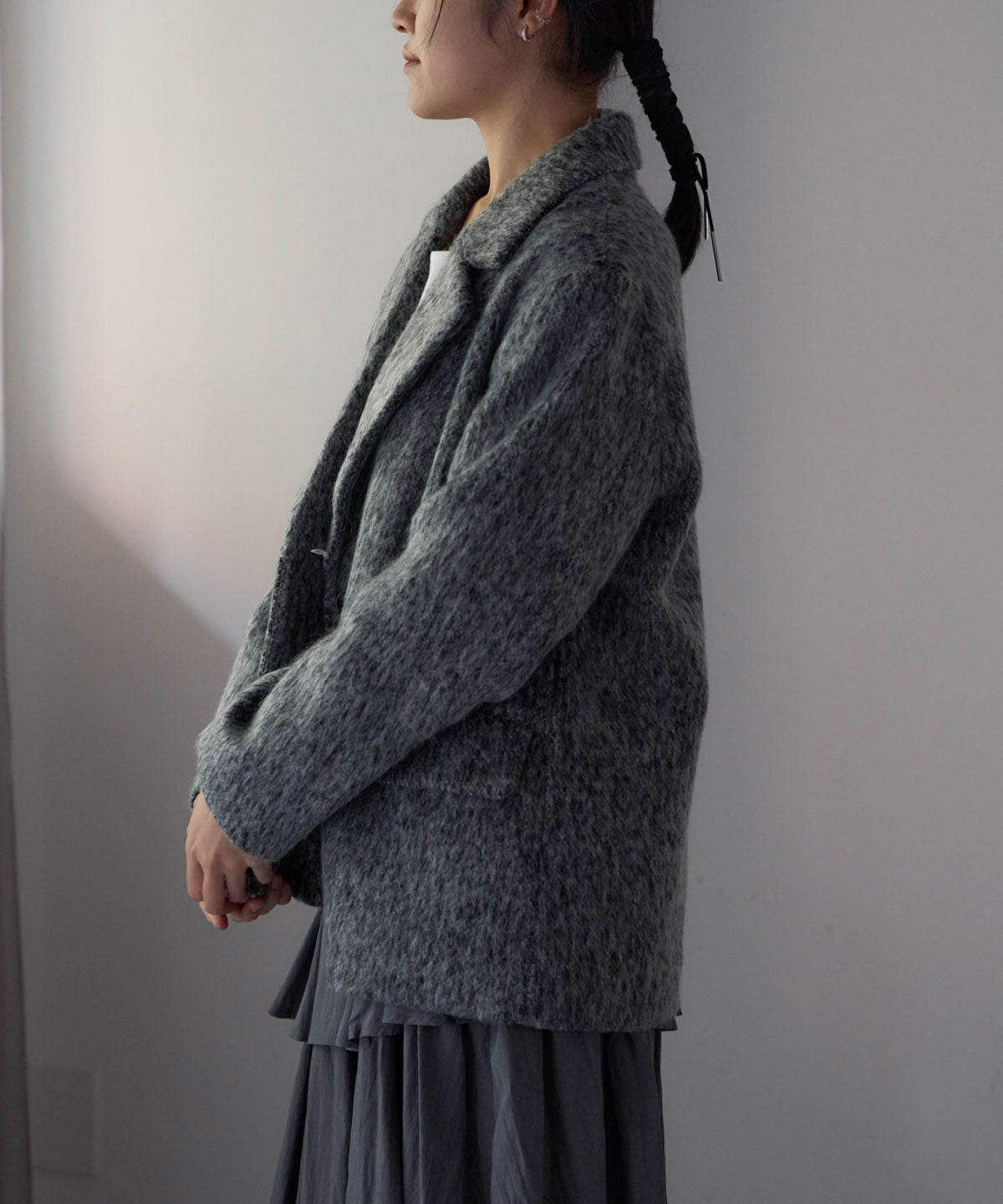 シャギーテーラードジャケット