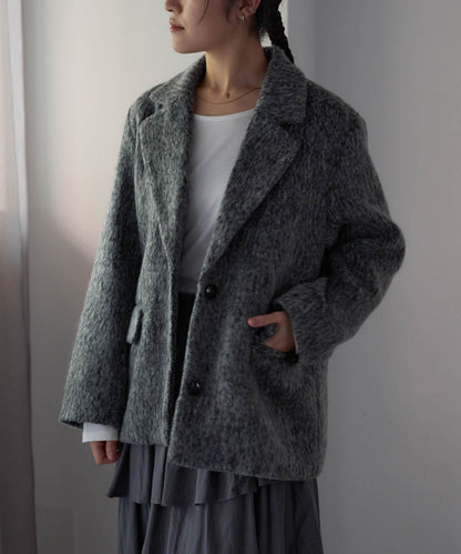 シャギーテーラードジャケット