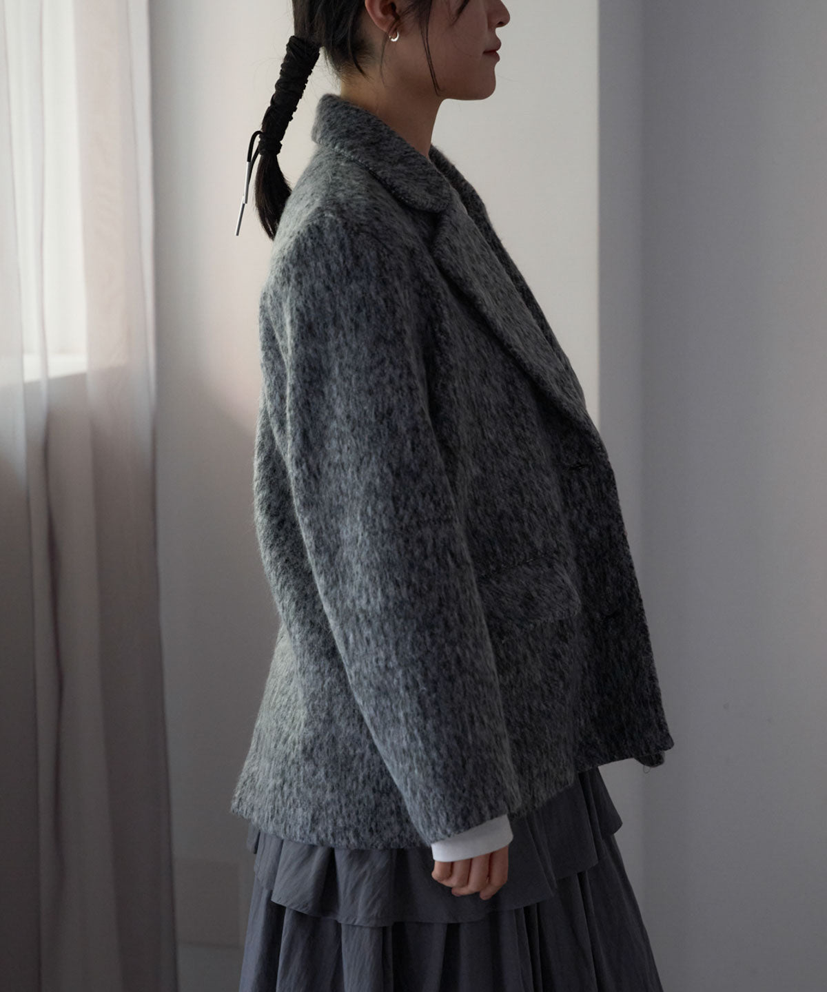 シャギーテーラードジャケット