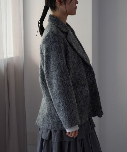 シャギーテーラードジャケット