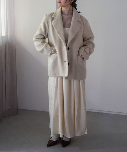 シャギーテーラードジャケット