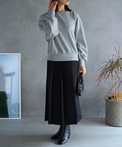 ボックスフロント プリーツスカート