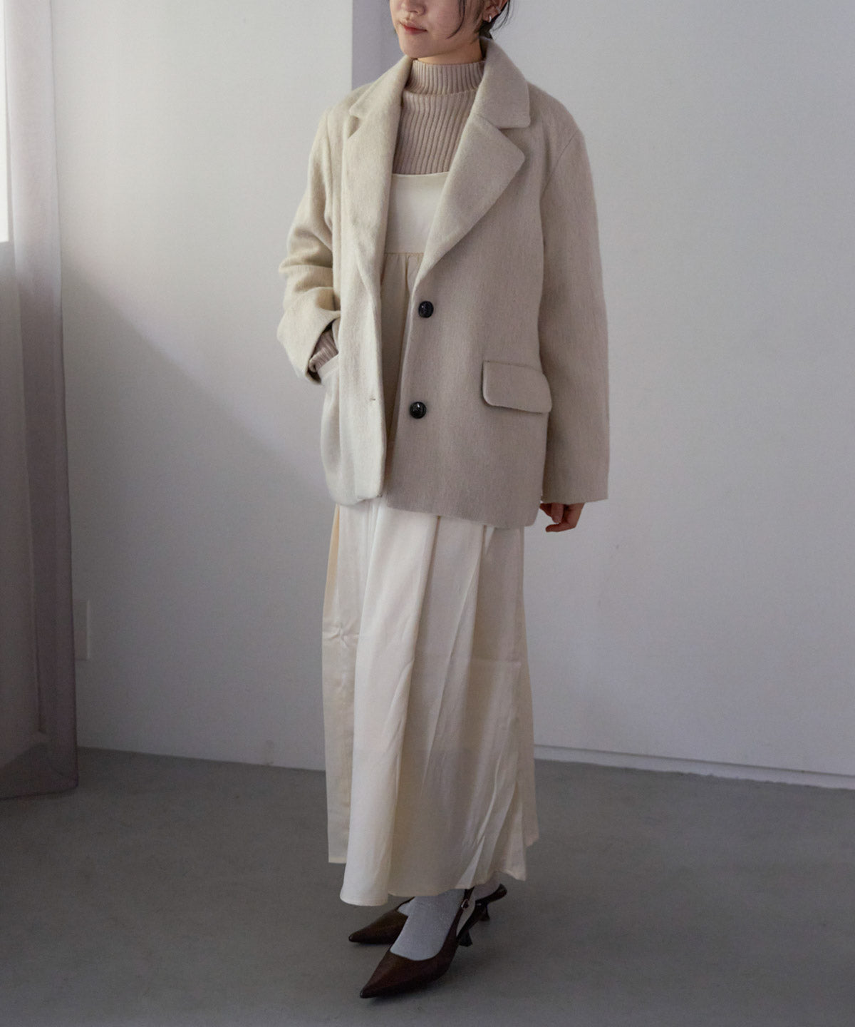 シャギーテーラードジャケット