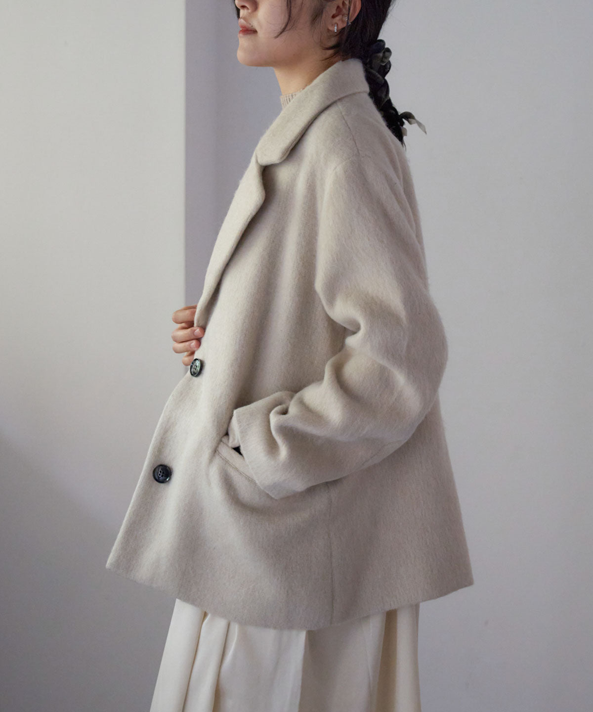 シャギーテーラードジャケット