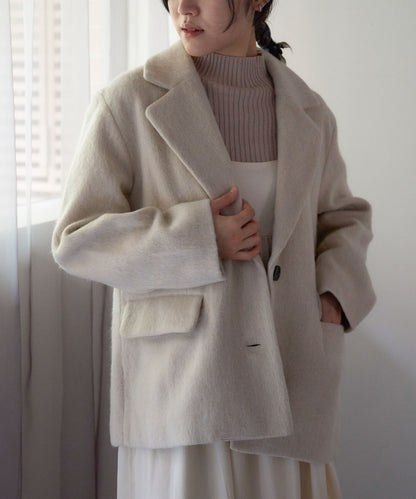 シャギーテーラードジャケット