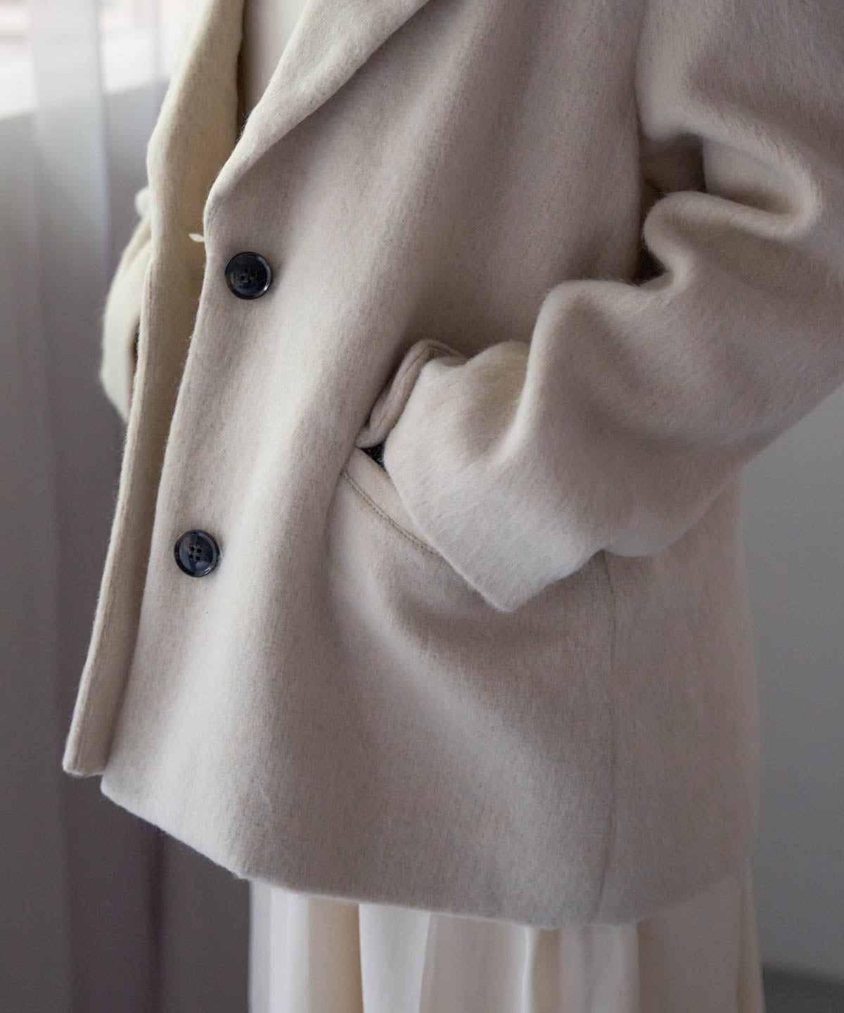 シャギーテーラードジャケット