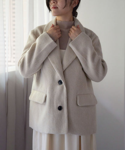 シャギーテーラードジャケット