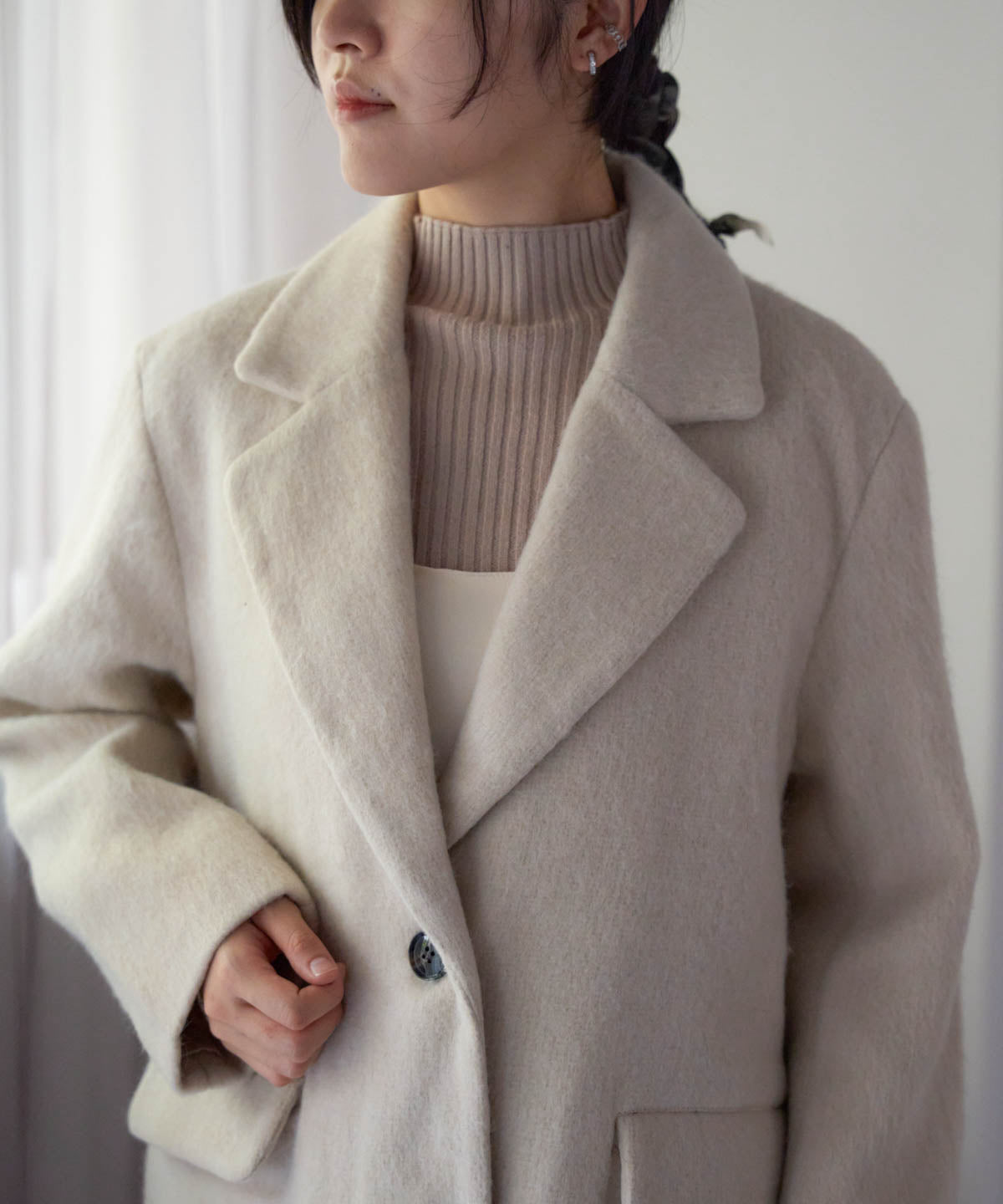 シャギーテーラードジャケット