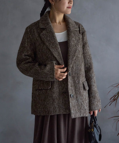 シャギーテーラードジャケット