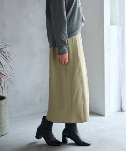 ボックスフロント プリーツスカート