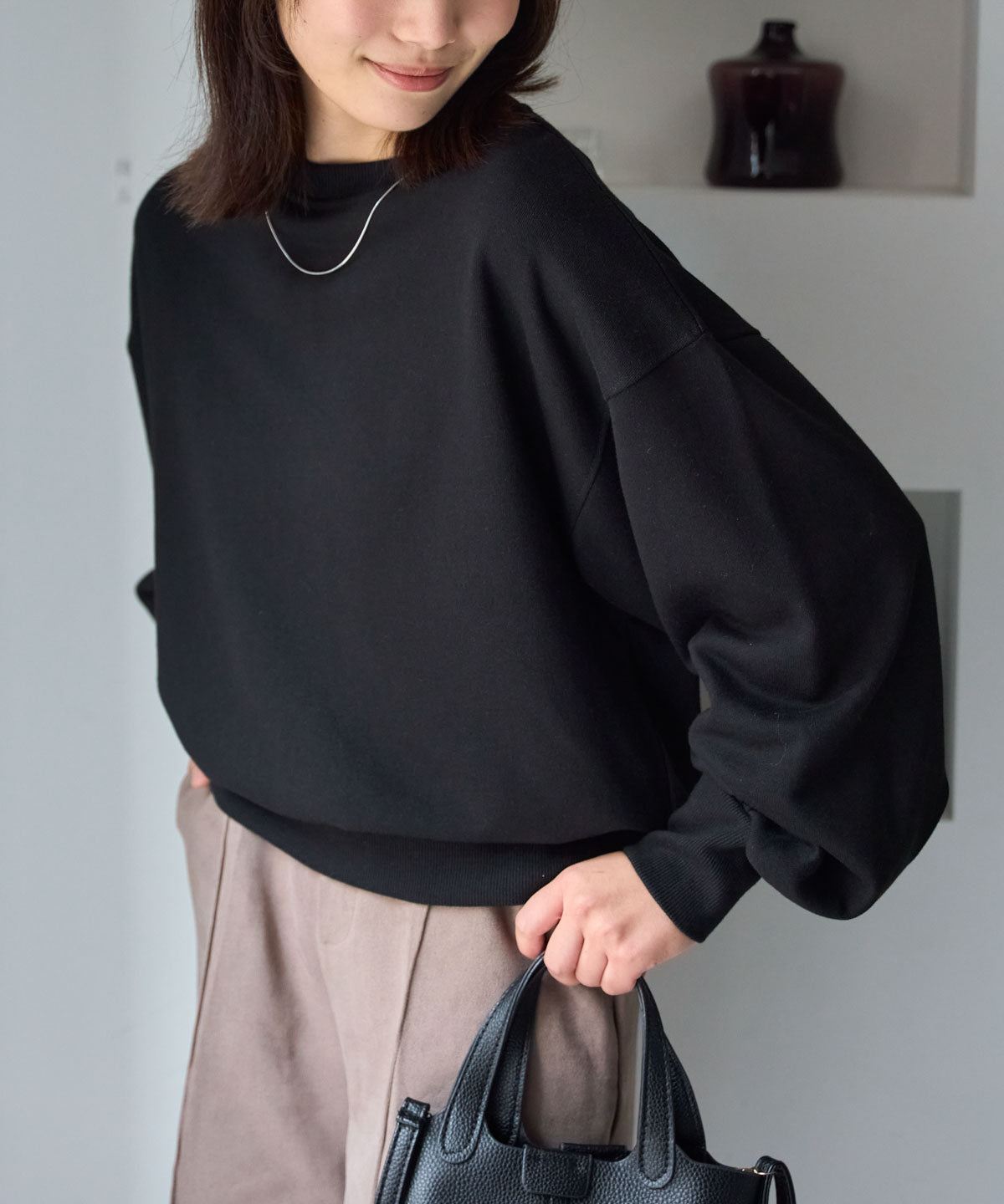 ボリュームスリーブスウェット/トレーナー