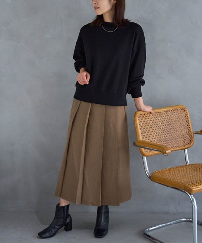 ボックスフロント プリーツスカート