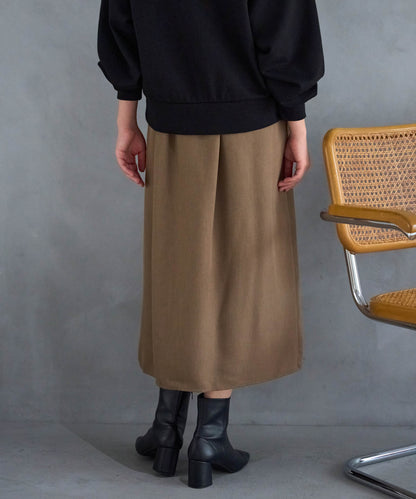 ボックスフロント プリーツスカート