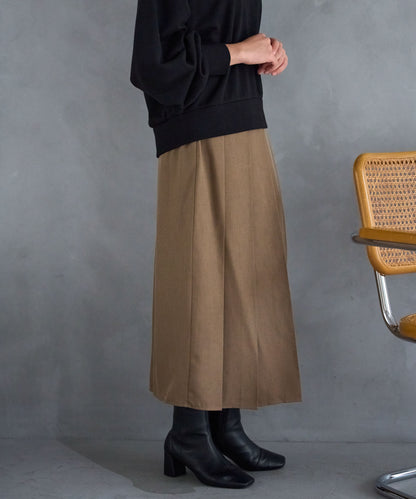 ボックスフロント プリーツスカート