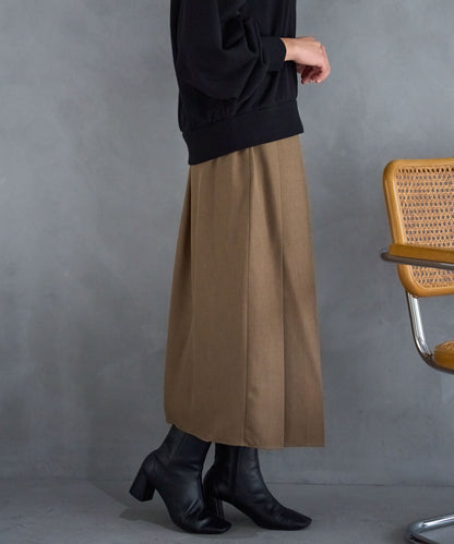 ボックスフロント プリーツスカート