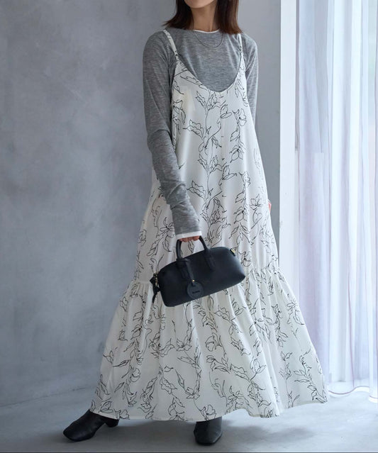 花柄キャミワンピース