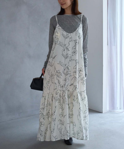 花柄キャミワンピース