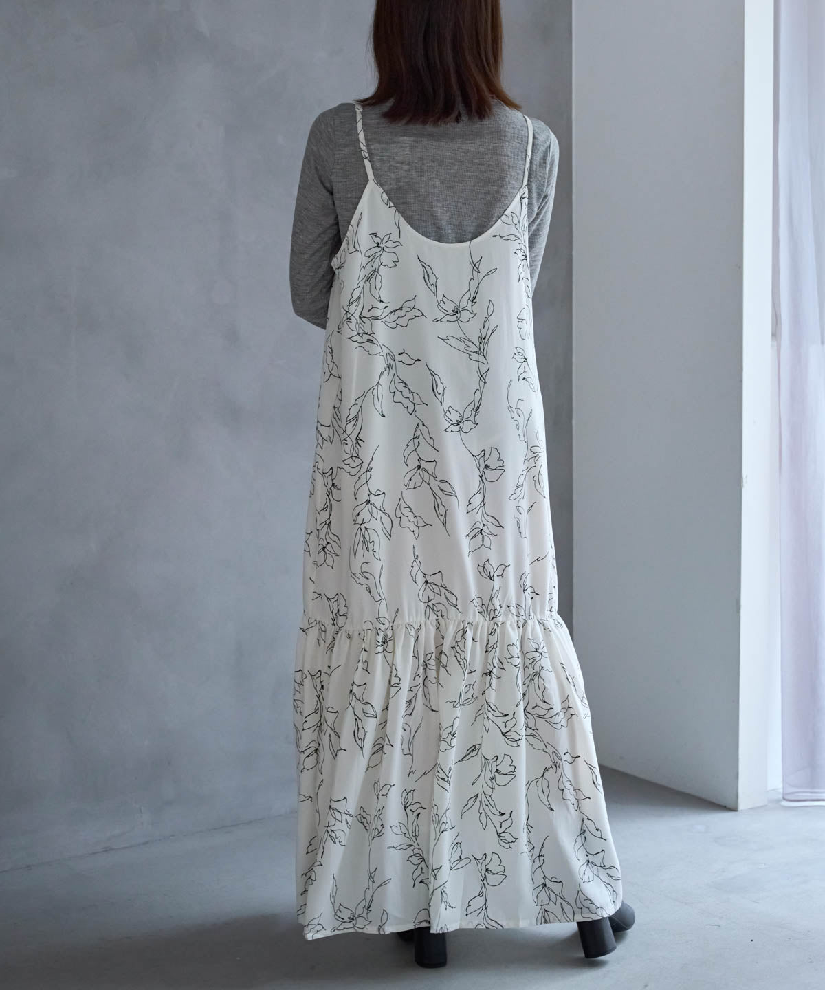 花柄キャミワンピース