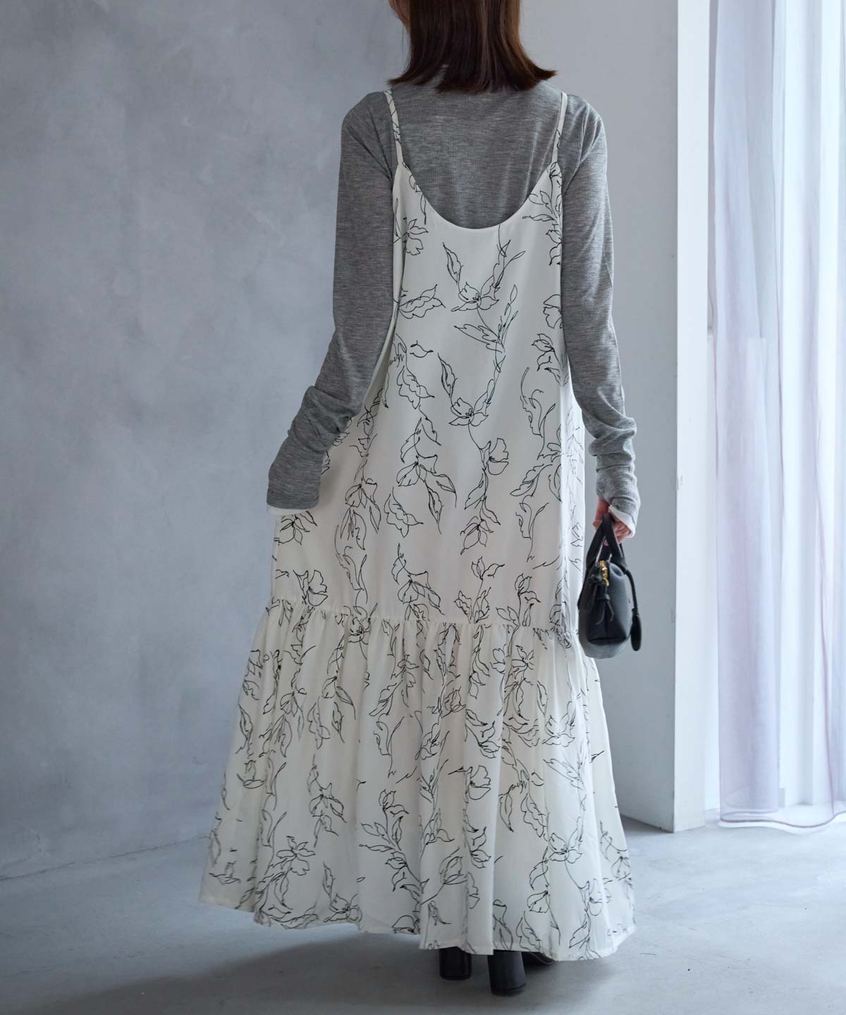 花柄キャミワンピース