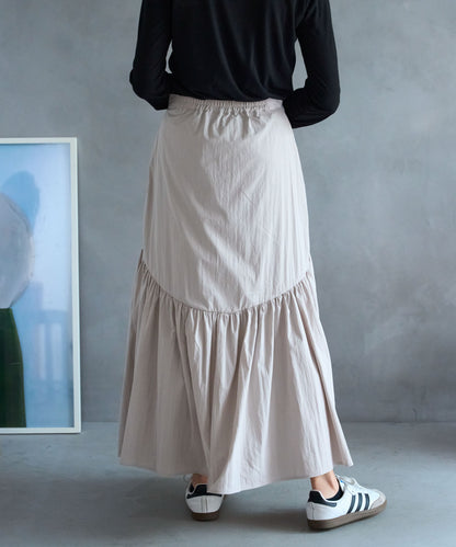 ラウンドギャザーロングスカート