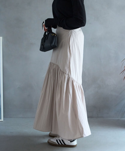ラウンドギャザーロングスカート