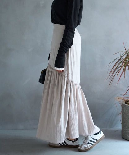 ラウンドギャザーロングスカート