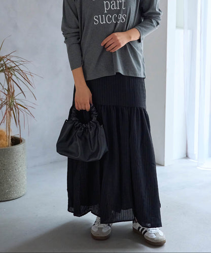 ギャザーフレアスカート