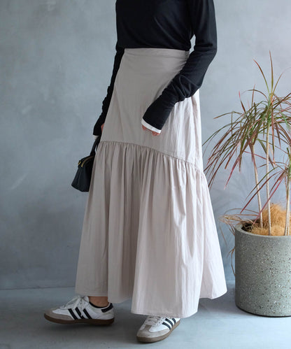 ラウンドギャザーロングスカート