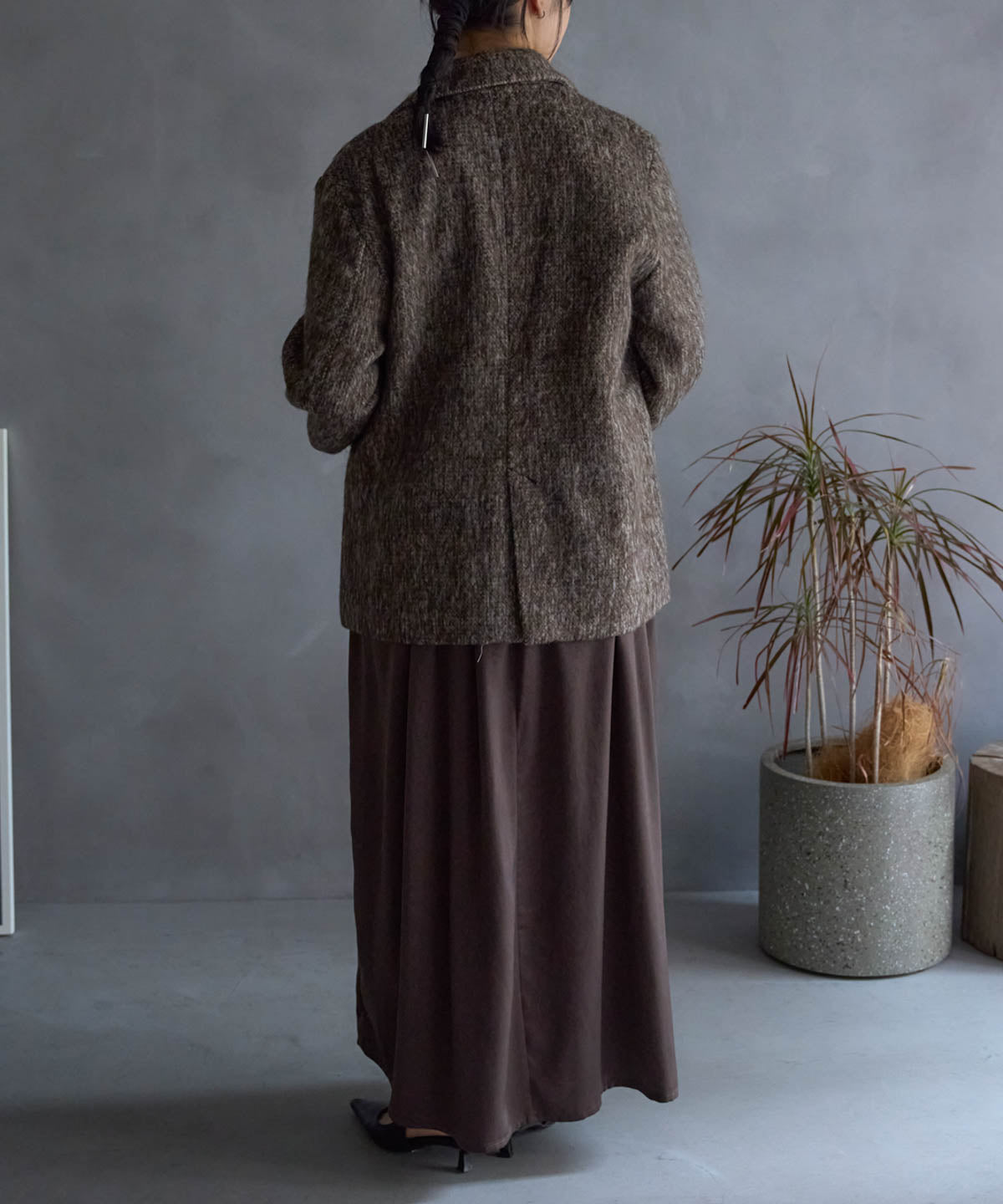 シャギーテーラードジャケット