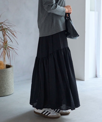 ギャザーフレアスカート