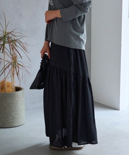 ギャザーフレアスカート