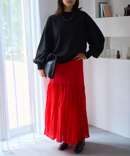 ギャザーフレアスカート