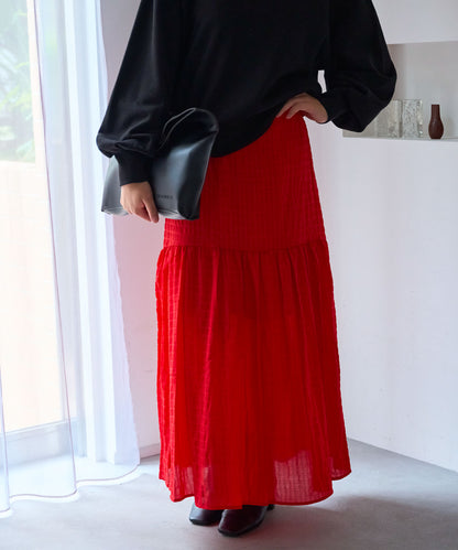 ギャザーフレアスカート