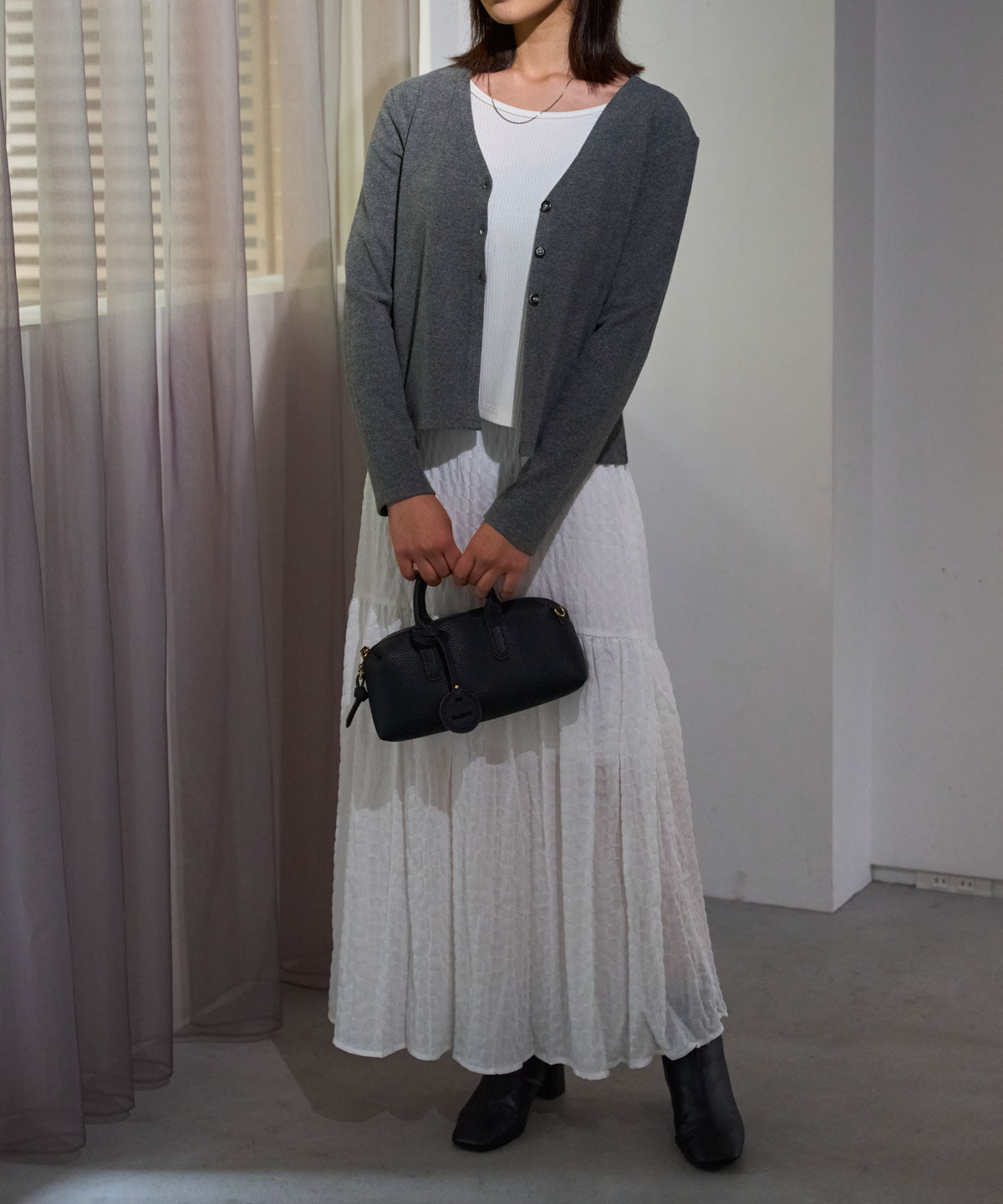 ギャザーフレアスカート