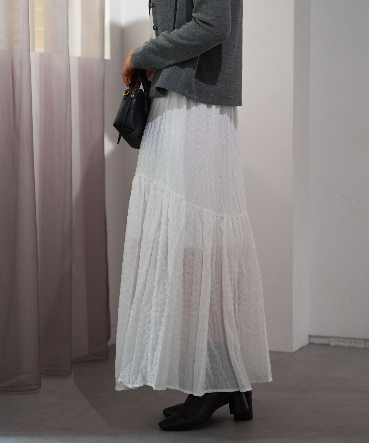ギャザーフレアスカート
