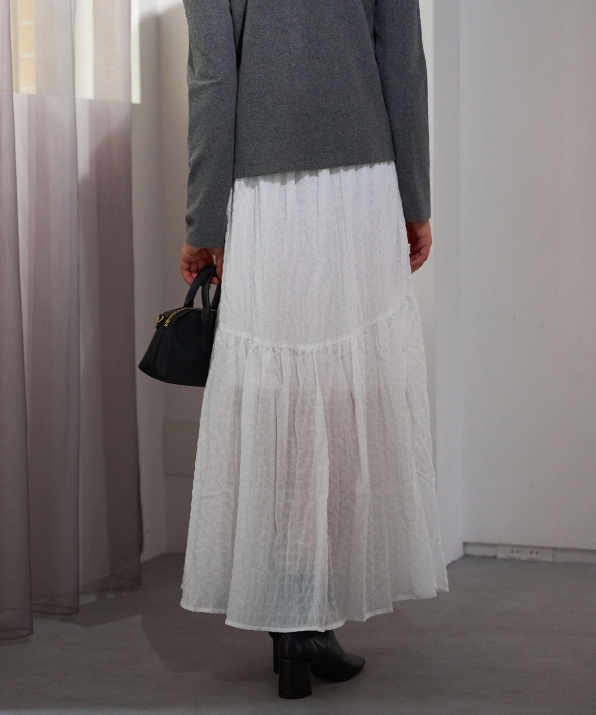 ギャザーフレアスカート