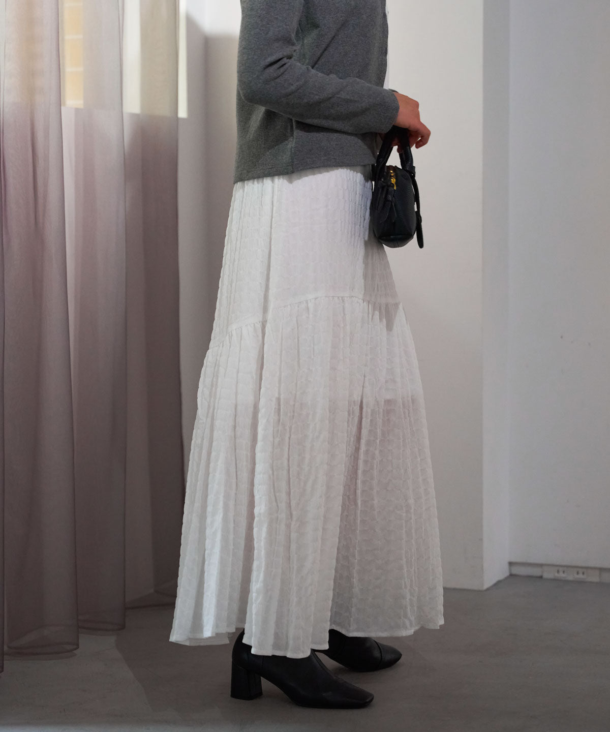 ギャザーフレアスカート