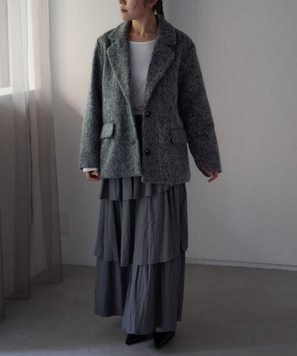シャギーテーラードジャケット