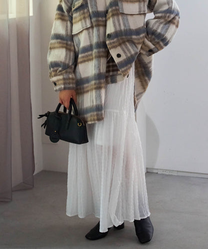 ギャザーフレアスカート