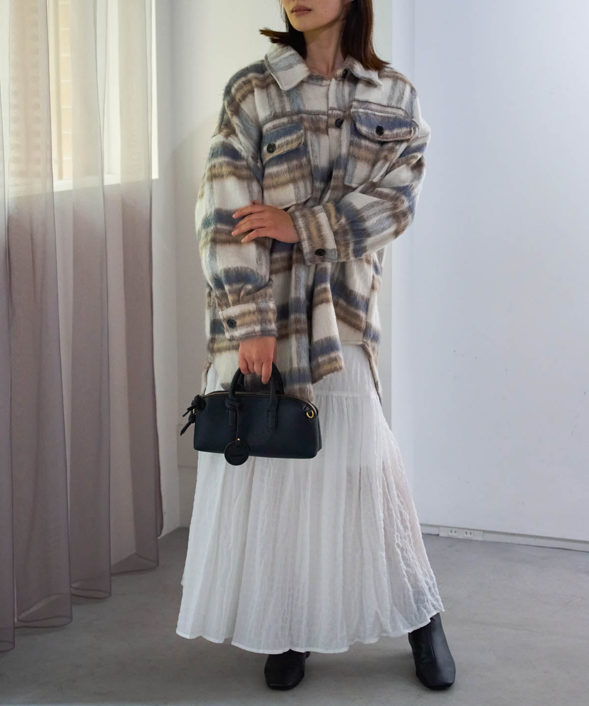 ギャザーフレアスカート