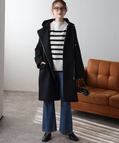 フード付ジップコート