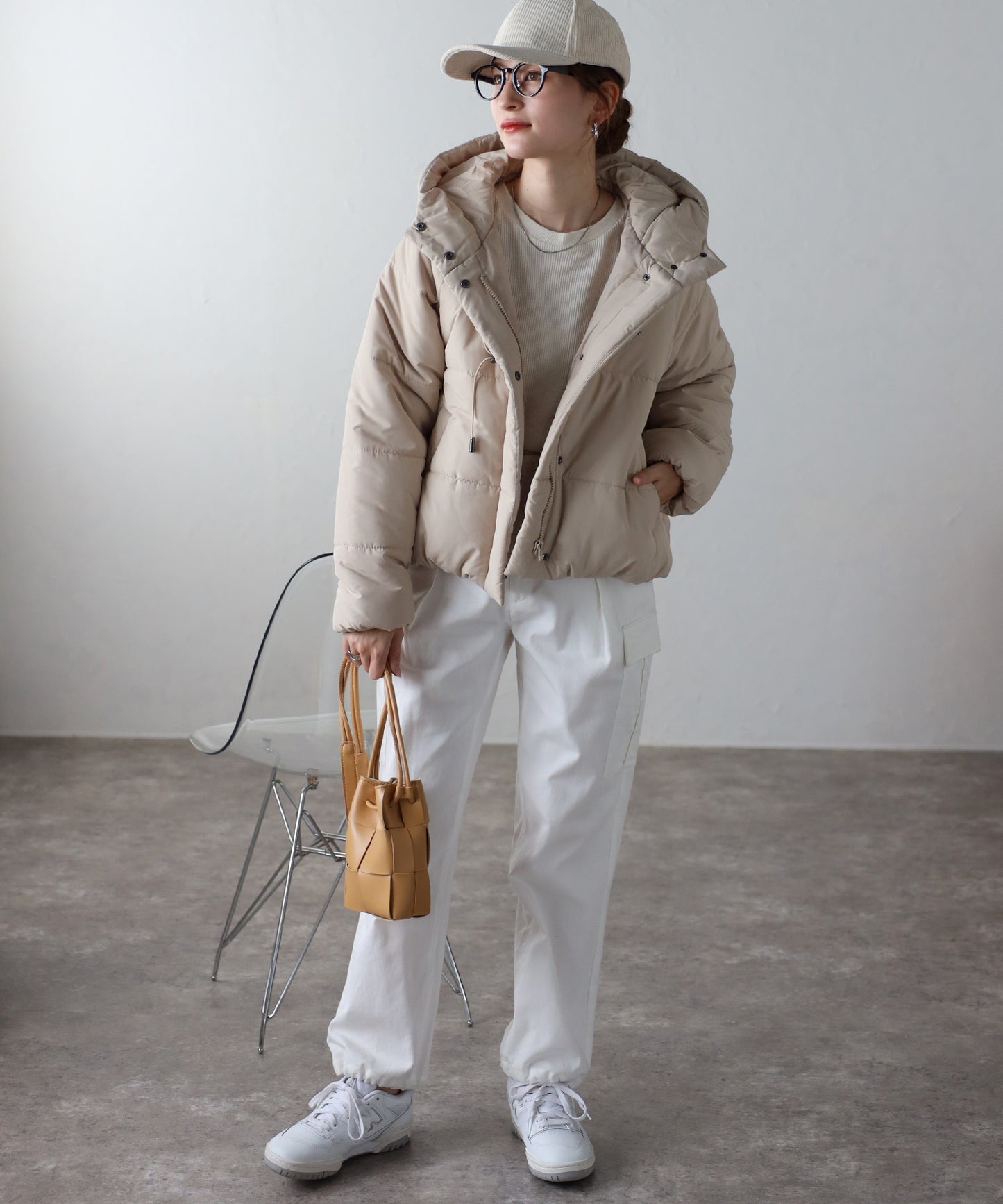 中綿ショートブルゾン