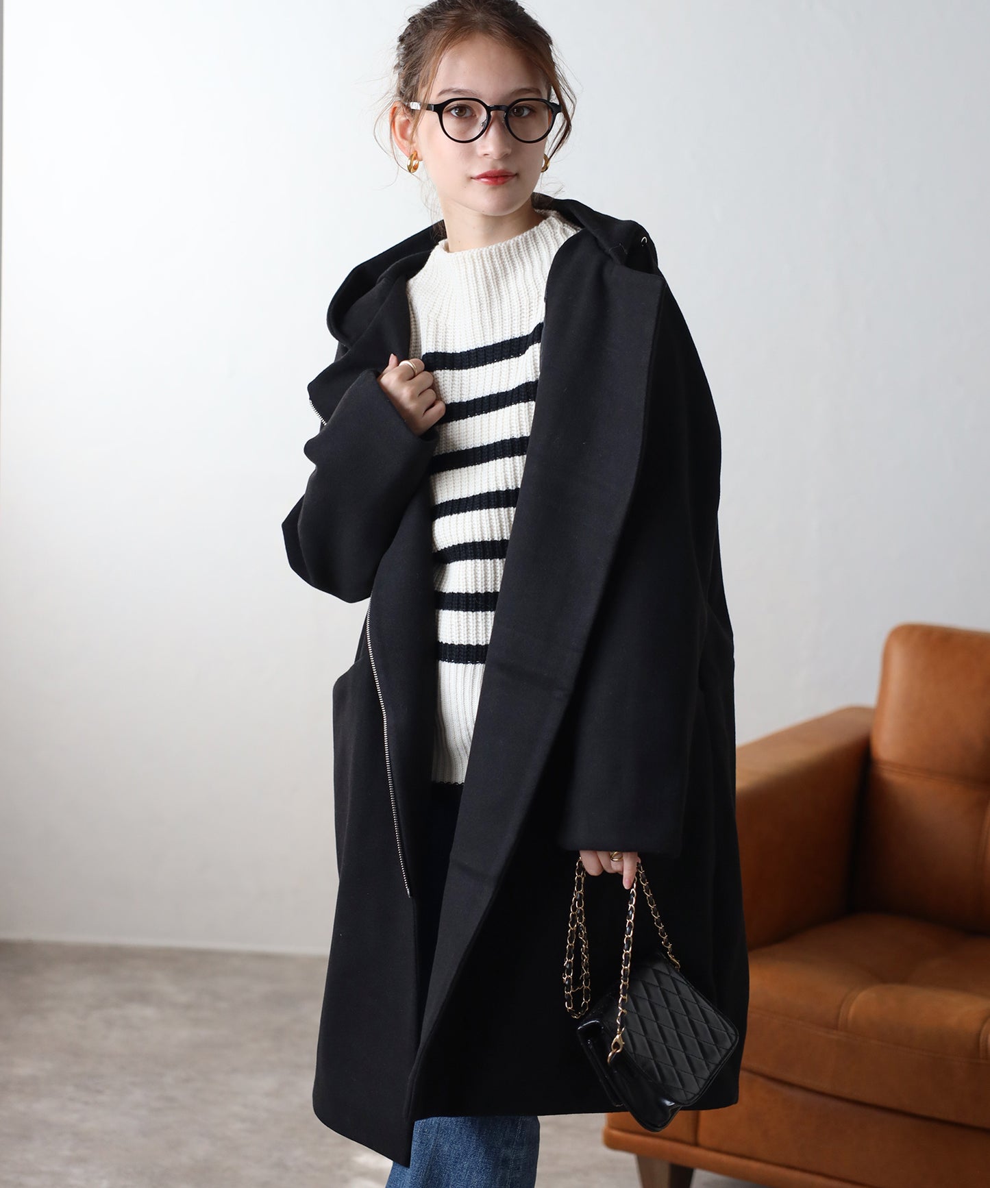 フード付ジップコート