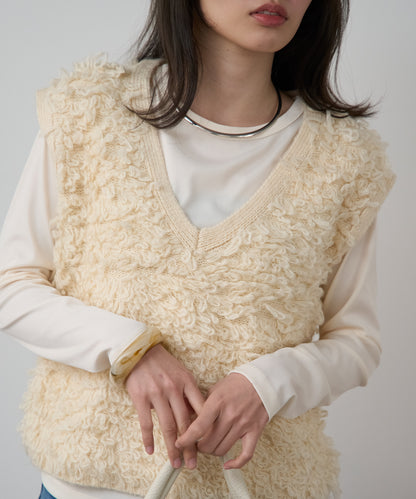 ループヤーンニットベスト