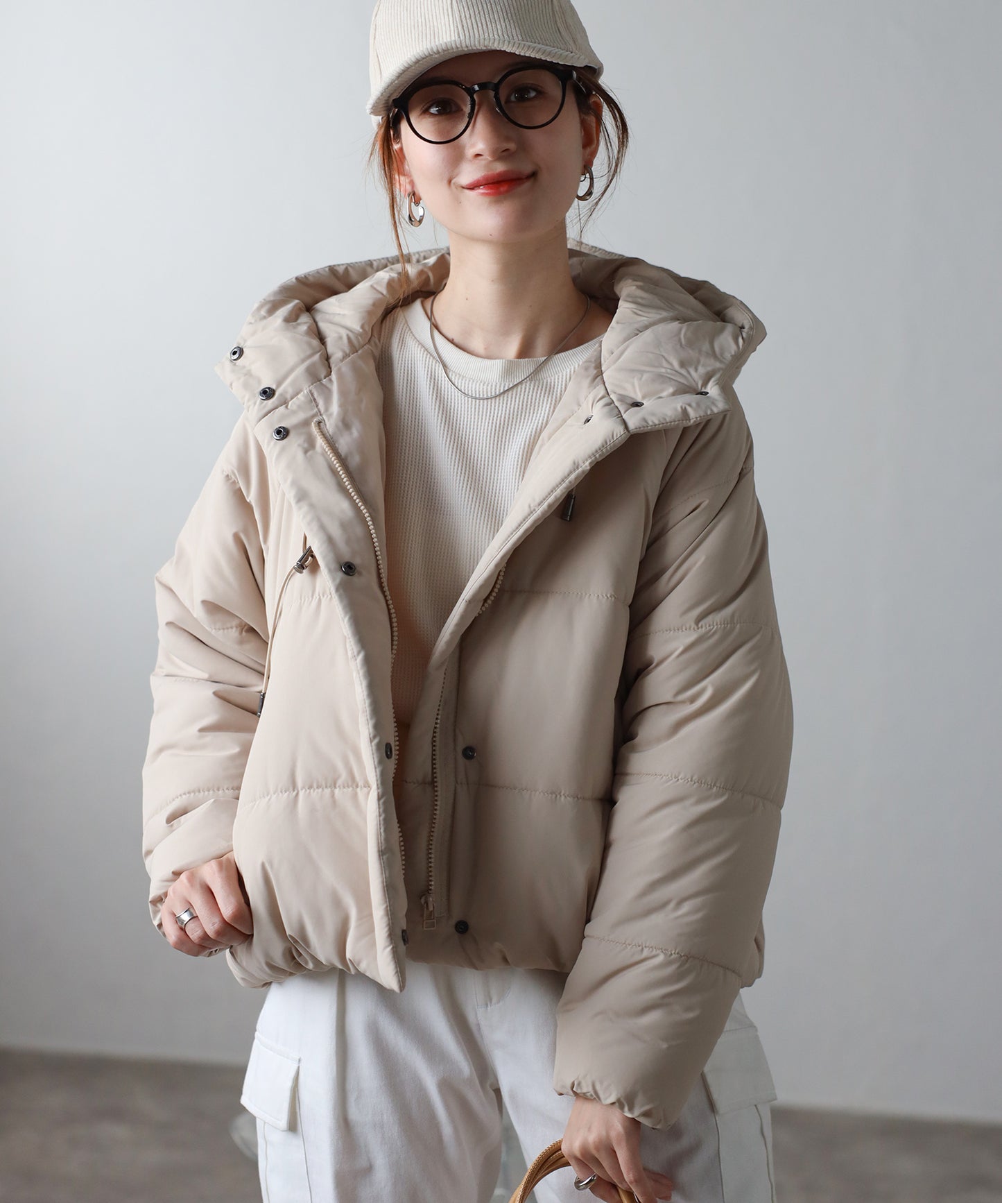 中綿ショートブルゾン