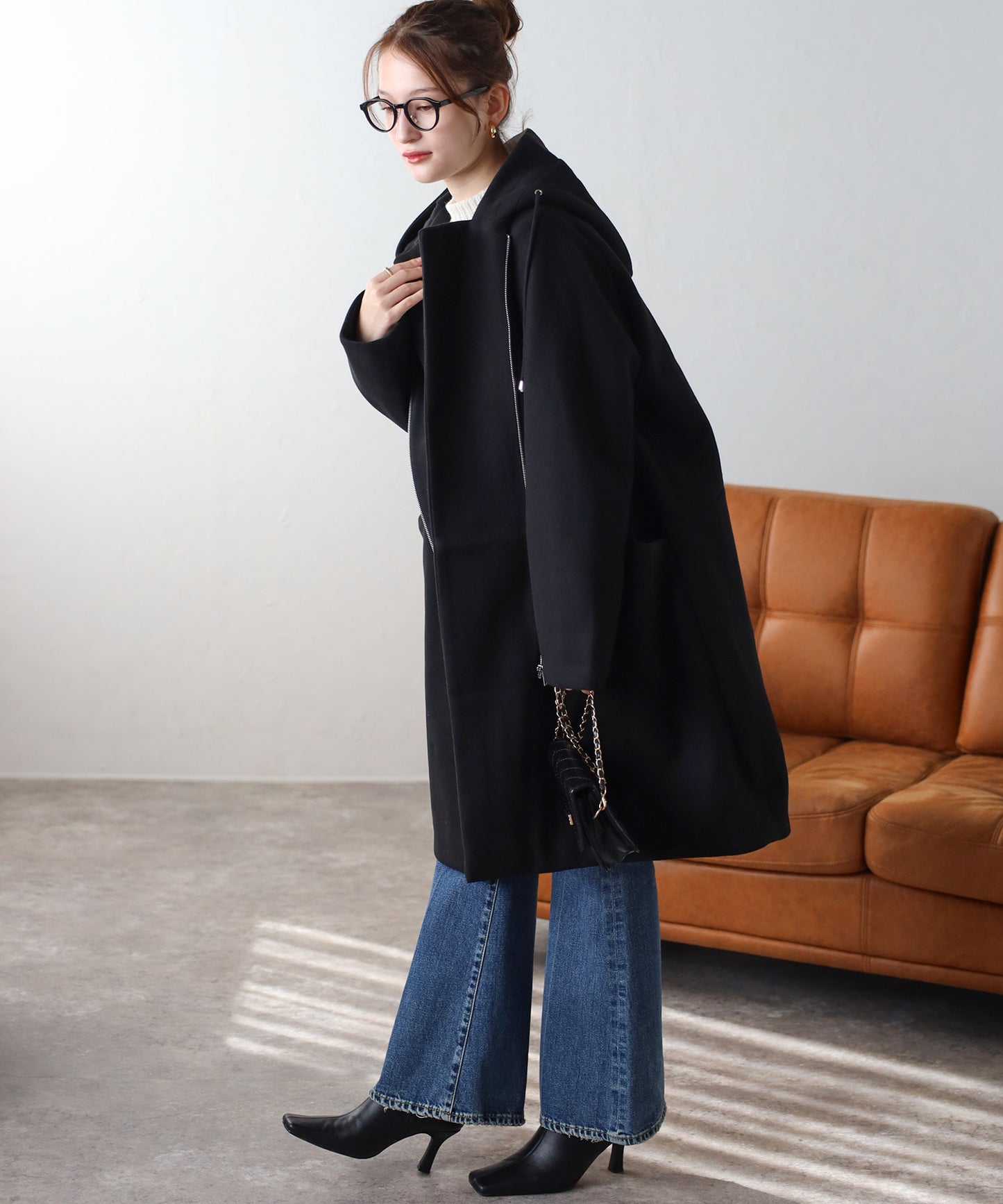 フード付ジップコート