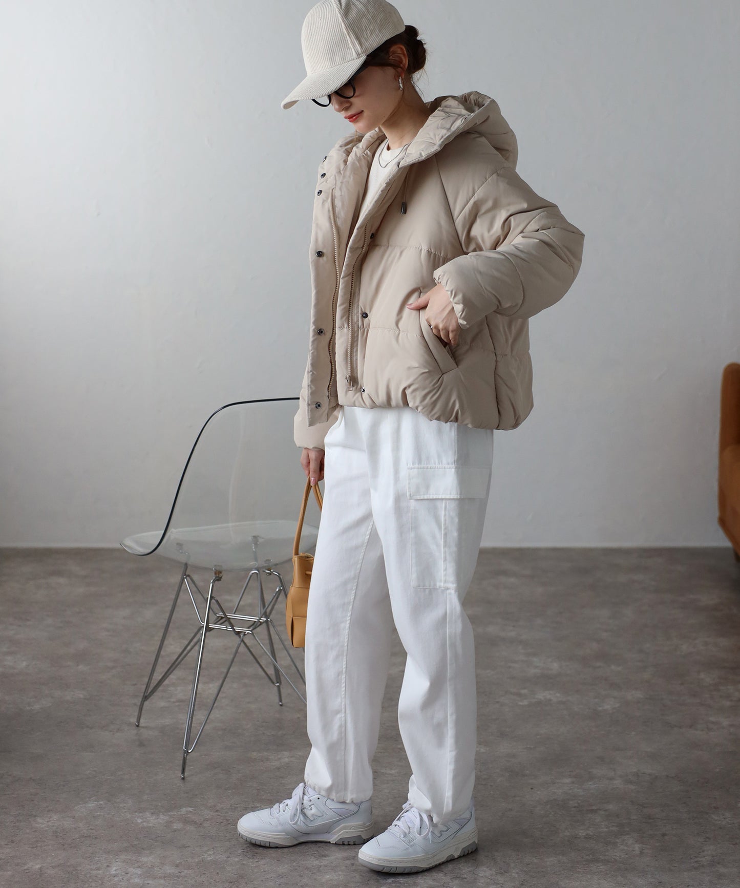 中綿ショートブルゾン