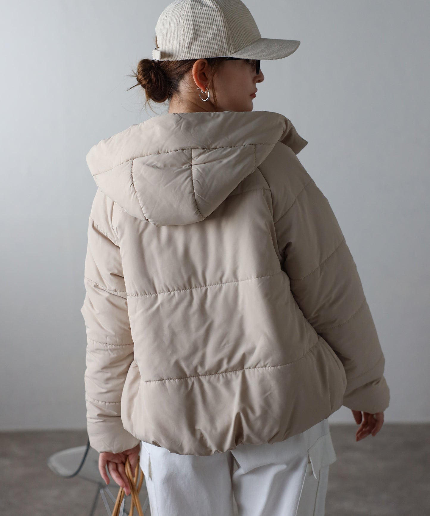 中綿ショートブルゾン