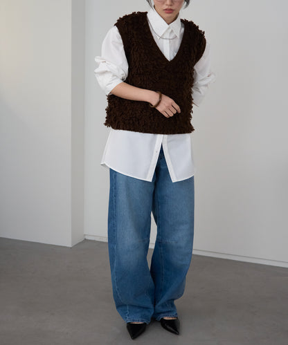 ループヤーンニットベスト