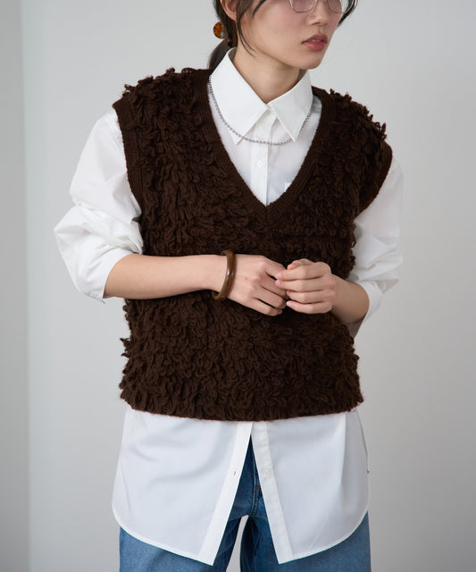 ループヤーンニットベスト